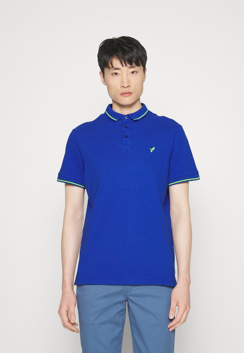 Pier One NEON TIPPING BIRDY Polo shirt blue Zalando.ie