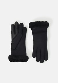 UGG - SEAMED GLOVE - Kesztyűk - black Miniatűr kép 1