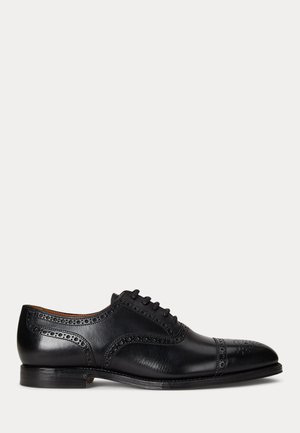 Polo Ralph Lauren MAESTRA CALFSKIN CAP-TOE SHOE - Derbies - black