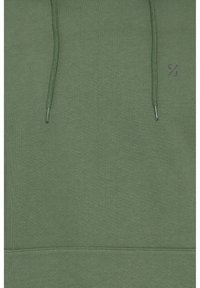 Sweat à capuche vert avec tissu texturé, fermeture à cordon de serrage et petit logo brodé. Les poignets et l'ourlet sont côtelés pour un ajustement parfait.