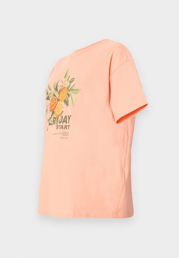 OLMHELEN LIFE TEE - Print T-shirt - salmon3