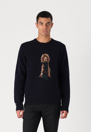 HARRY INTARSIA CREW - Strickpullover - midnight blue