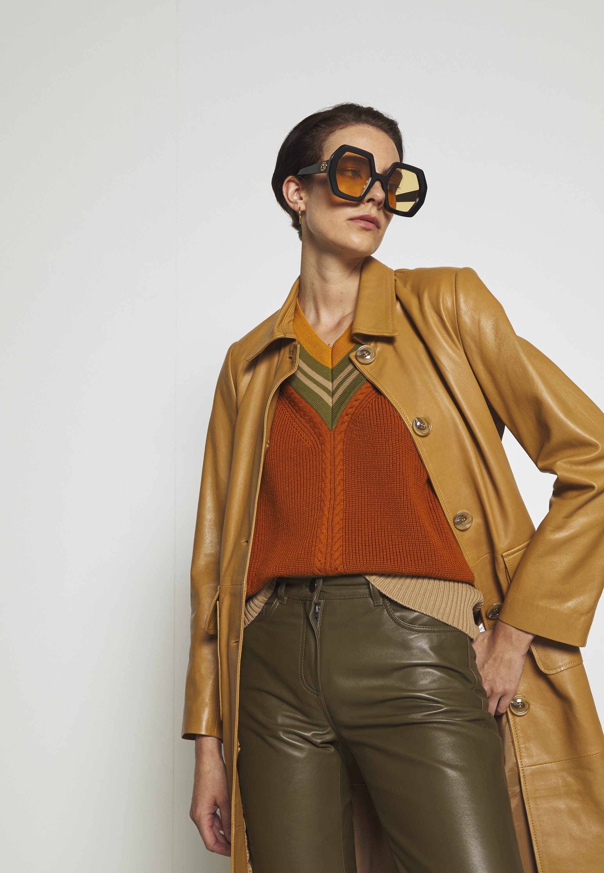 Alberta Ferretti T-shirt con stampa - brown/arancione - Zalando