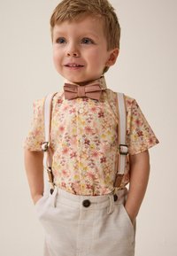 Next SET  - REGULAR FIT - Kombinezonas su petnešomis - pink cream floral