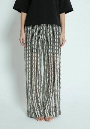 NILA - Pantaloni - s black striped