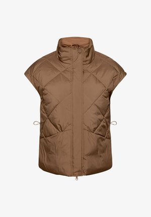 Betty Barclay, BETTY BARCLAY MIT STEHKRAGEN STEPPJACKE - Veste sans manches - dark coffee