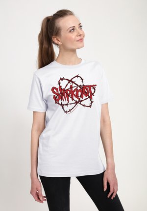 Henry Tiger, BARBED WIRE - Print T-shirt - white