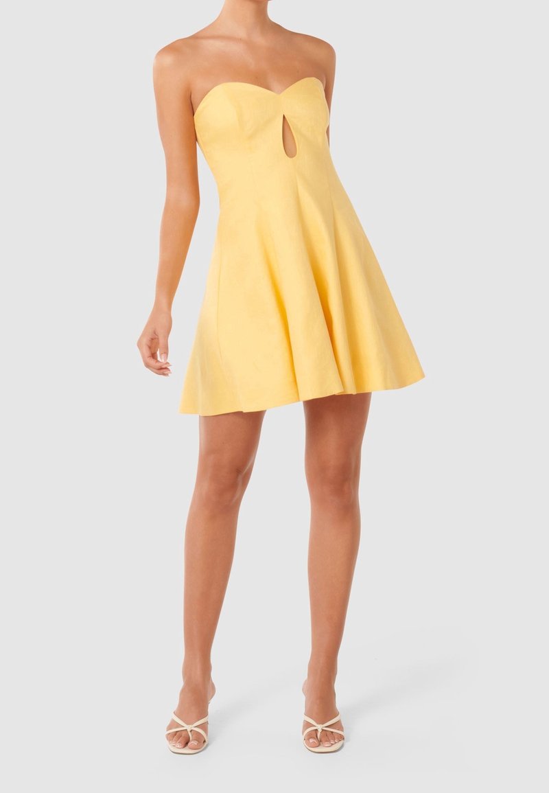 Forever New Cocktailjurk mustard yellow/mosterdgeel (Pre-owned