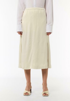 comma MIT BEQUEMEM BUND
 - A-line skirt - helles beige