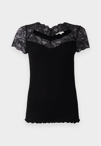 BEATHA CAP SLEEVE REGULAR - Basic T-shirt - black