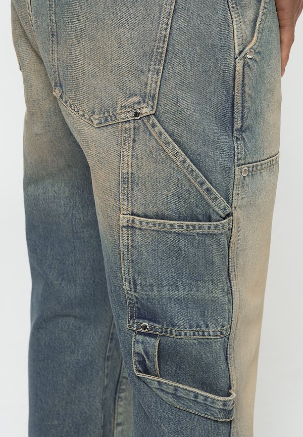USED CARPENTER - Relaxed fit jeans - used sand2