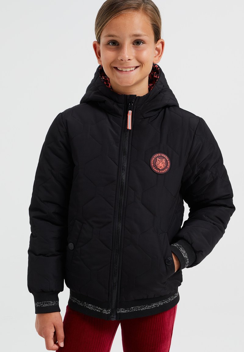 WE Fashion Winterjas zwart