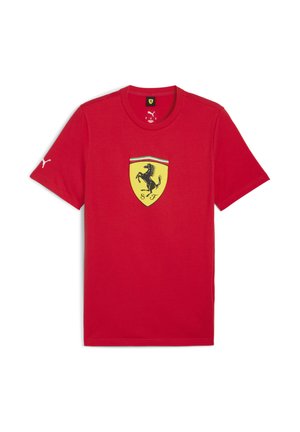 SCUDERIA FERRARI SPORTSWEAR SHIELD - T-shirt imprimé - rosso corsa