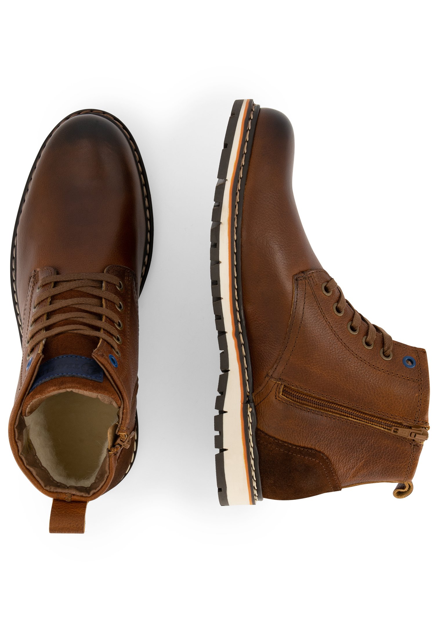 Travelin MYKEN - Veterboots - cognac - Zalando.nl