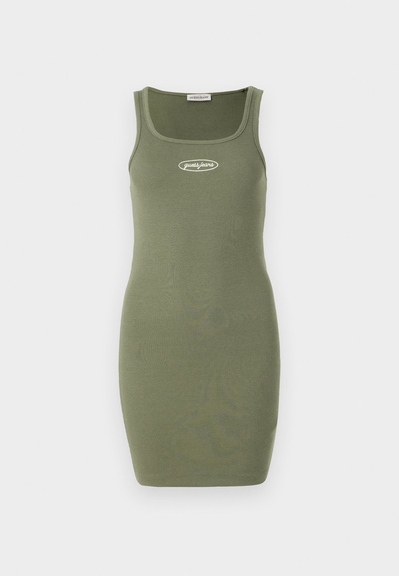 Guess Jeans Gebreide jurk groen