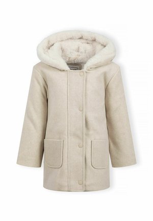 FAUX FUR HOOD - Zimski plašč - stone