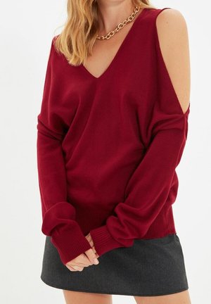 Strickpullover - bordeaux