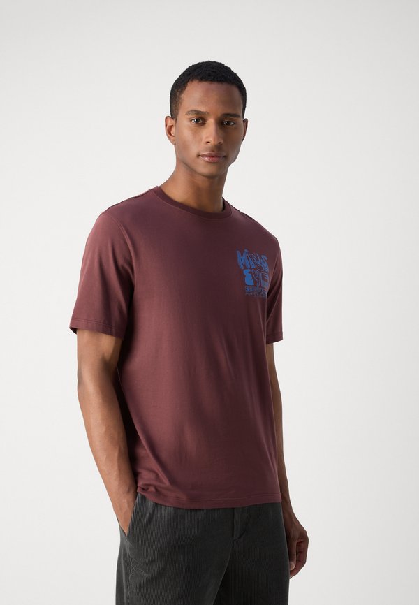 CHEST ARTWORK - Print T-shirt - rich mahogany2