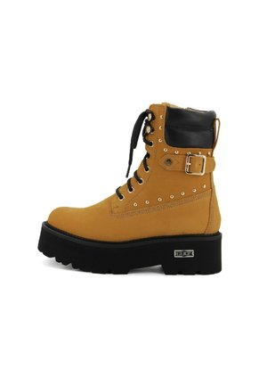 Stivaletti stringati - chestnut