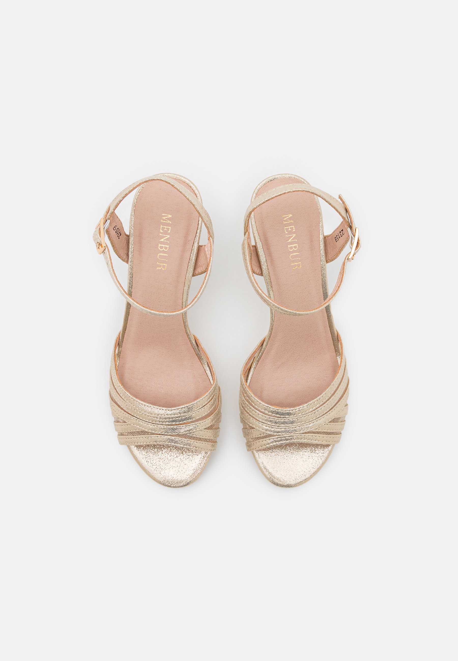 Menbur Sandalias de tacón - gold/dorado - Zalando.es