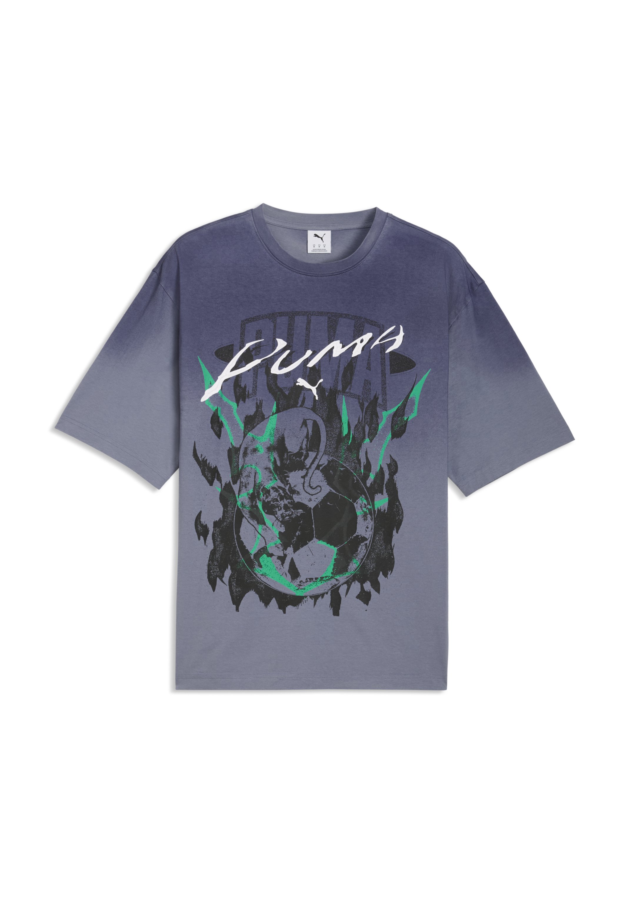 Puma PUMATECH-X GRAPHIC T-SHIRT - Triko s potiskem - gray sky