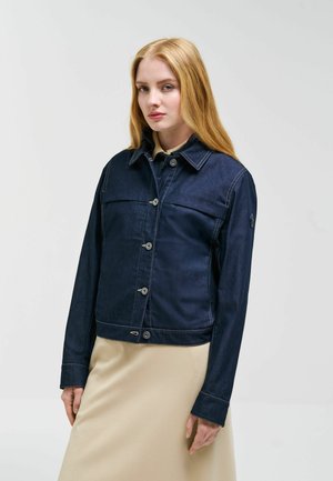 WITH DETACHABLE HOOD - Veste en jean - blue