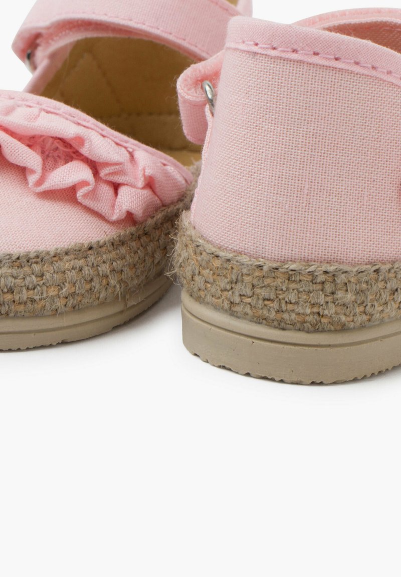Pisamonas Espadrilles à Volants Fille Avec Bride Cuir Adhérente - Chaussures Été Confortables