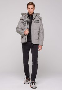Camp David STEPP MIT KAPUZE UND RIPSTOP-DETAILS - Winterjacke - grey