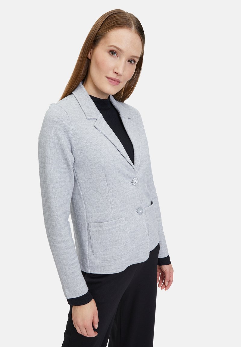 Cartoon MIT REVERSKRAGEN - Blazer - grau weiß