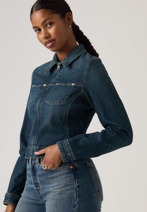 Y2K STRETCH FITTED TRUCKER - Spijkerjas - nostalgic nod