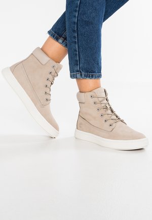 High-top trainers - beige