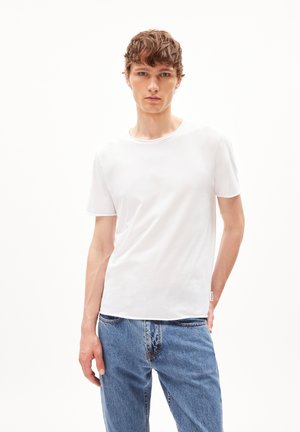 JAAMES BRUSHED - T-Shirt basic - white