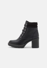 ONLY SHOES Platåstövletter - black