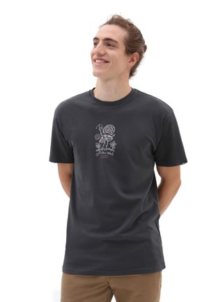 OFF THE SNAIL SS - Camiseta estampada - black