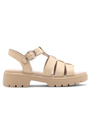 Plateausandalette - beige