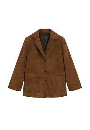 WITH STITCHING - Skinnjacka - brown