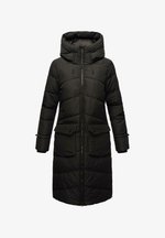 MARIKOO Tomomii XVI Winterjas voor dames, warme gewatteerde jas, lang, met capuchon en splitten, XS-XXL, dark olive, L MARIKOO Tomomii XVI Winterjas voor dames, warme gewatteerde jas, lang, met capuchon en splitten, XS-XXL, dark olive, L