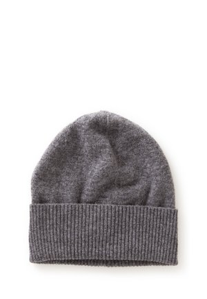 PLAIN WITH ROLL UP CUFF - Gorro - grey