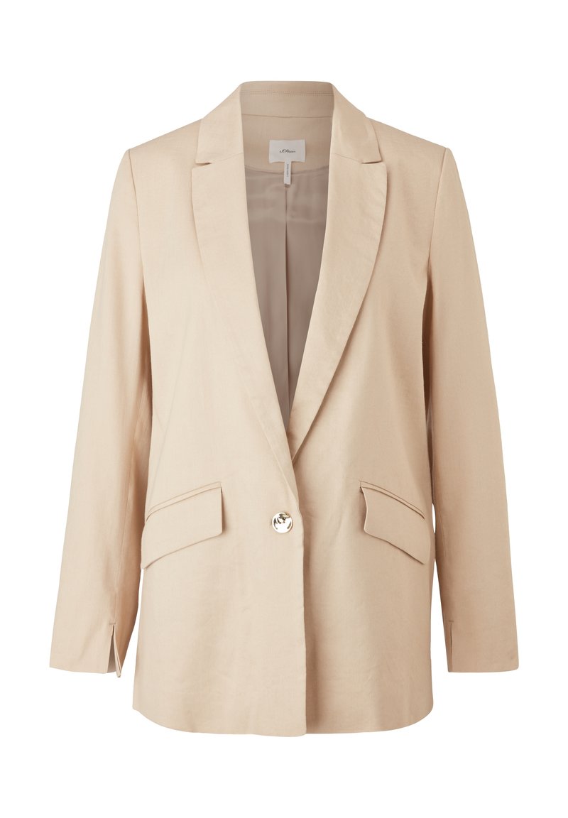 Damen Leichte Jacken | s.Oliver BLACK LABEL Blazer beige - XT87892 Damen Leichte Jacken | s.Oliver BLACK LABEL Blazer beige - XT87892