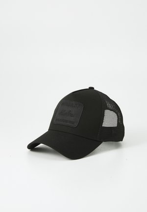 Svart baseballcaps med nett bakside og rektangulært merke foran med teksten "Buffalo, NY New Era, Special Series 1920."