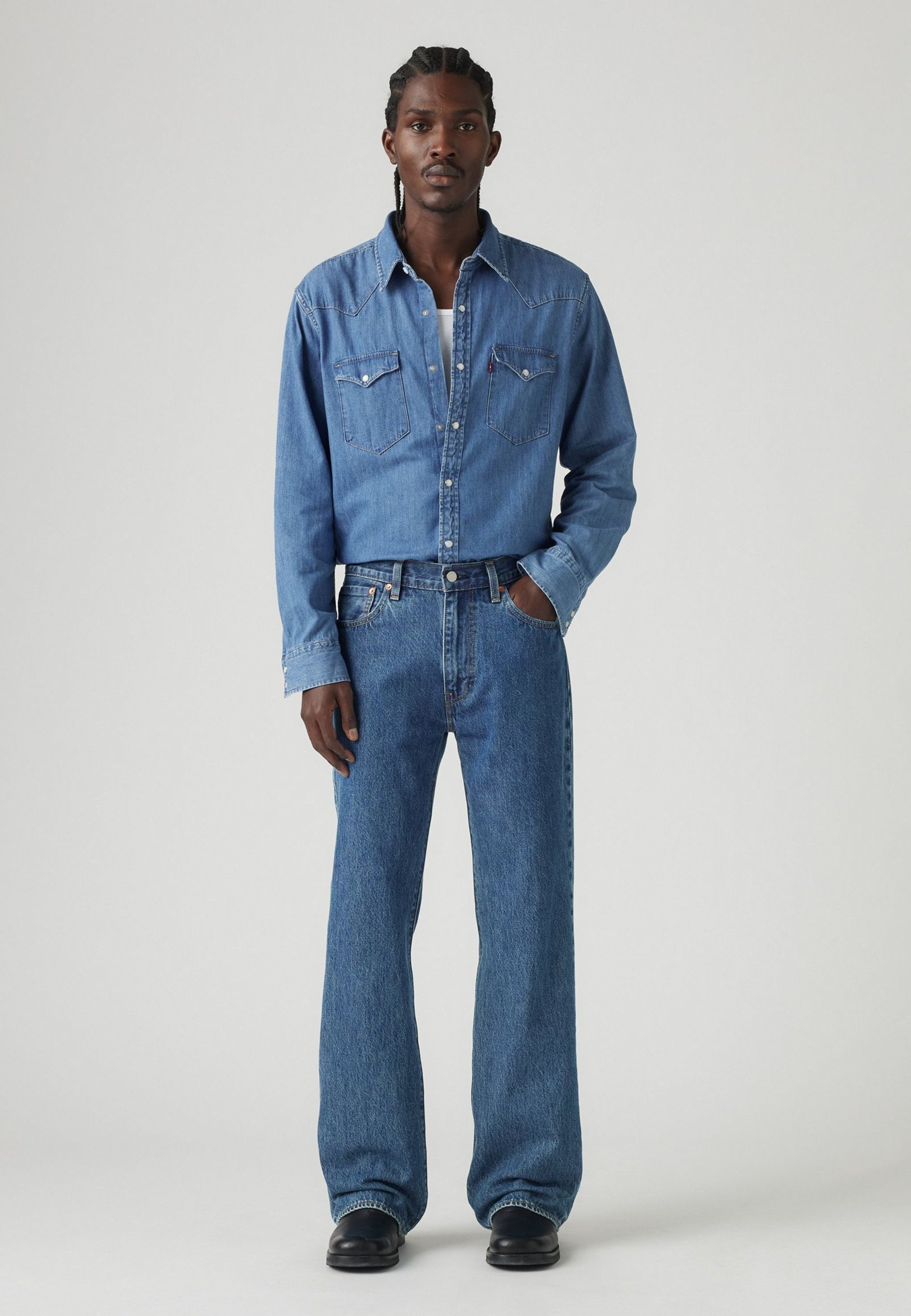 Levi's® 567® RELAXED FLARE - Blugi evazați - made for tv/denim