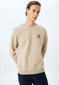 Koton SLOGAN - Sudadera - beige