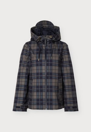 Hunter ORIGINAL, TARTAN JACKET - Водоустойчиво яке - kambaba/night sky/atomic blue