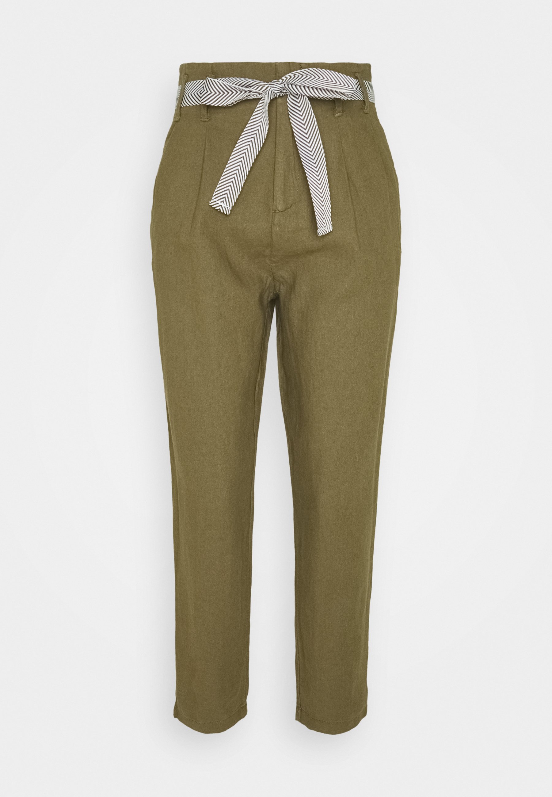 Springfield PANTALON LINO - Stoffhose - dark khaki/khaki - Zalando.ch