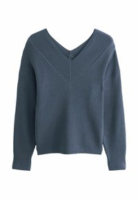 V-NECK - Svetrík - blue