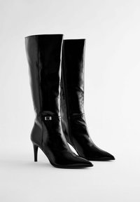 REGULAR FIT - FOREVER COMFORT SKINNY HEELED BUCKLE DETAIL - Čižmy - black