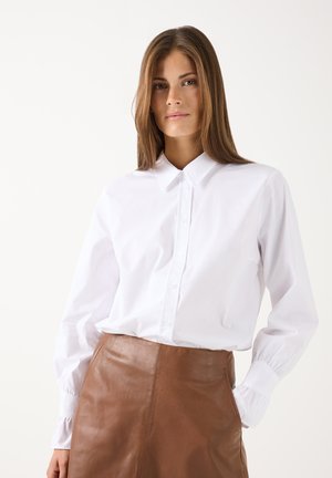 More & More, MORE & MORE KLASSISCHE LANGARMBLUSE, VOLANTÄRMEL - Overhemdblouse - white