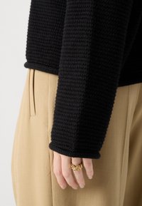 Marc O'Polo LONGSLEEVE ROUNDNECK - Strikkegenser - black
