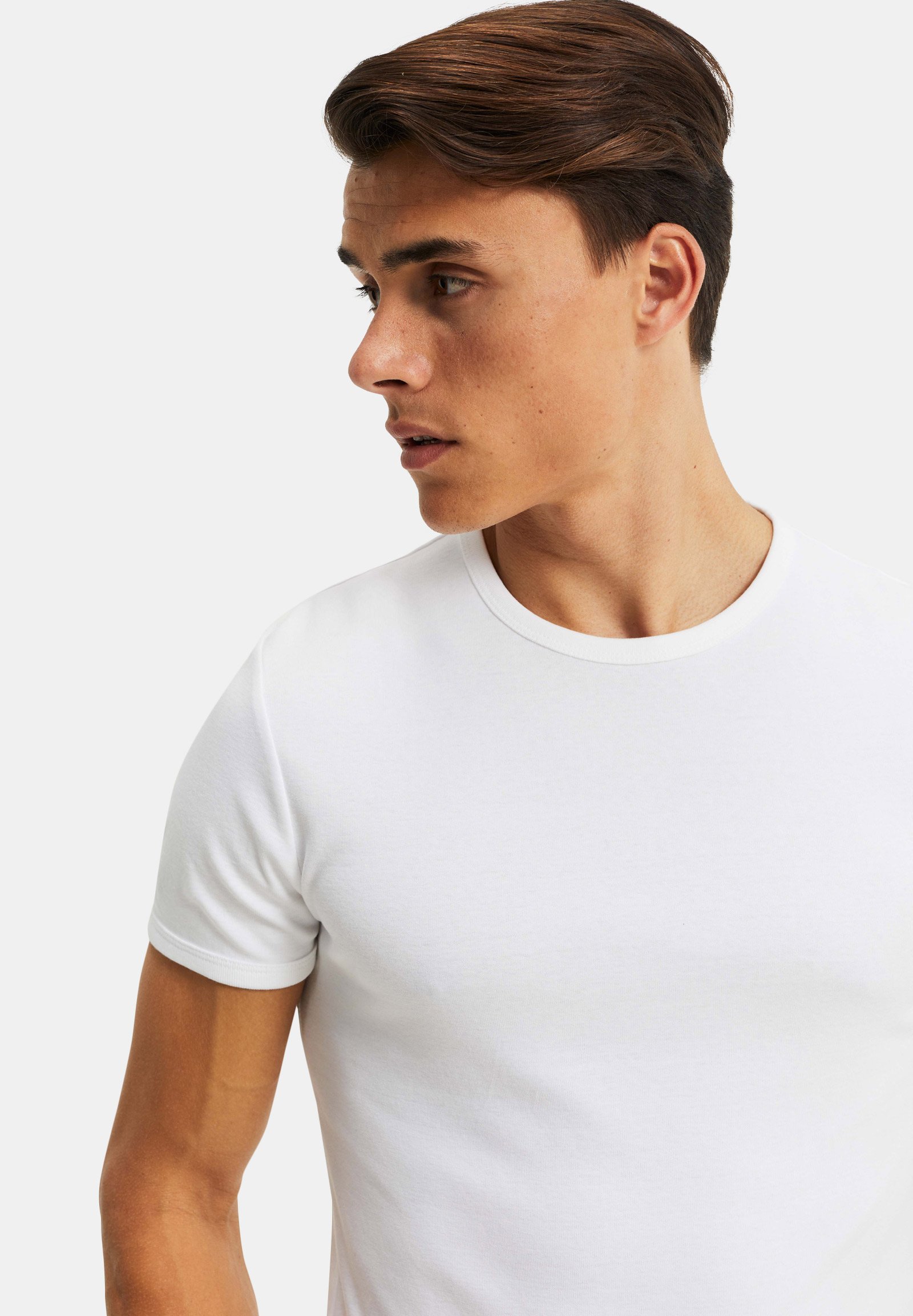 WE Fashion WE FASHION HEREN ORGANIC COTTON T-SHIRT - T-shirt basic -  white/wit - Zalando.nl