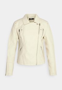 ONLGEMMA BIKER - Veste en similicuir - silver lining